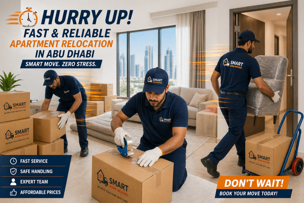 workers packing boxes and bringing chair.